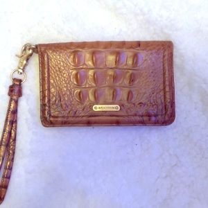 Brahmin Brown wristlet/wallet 👜